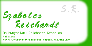 szabolcs reichardt business card